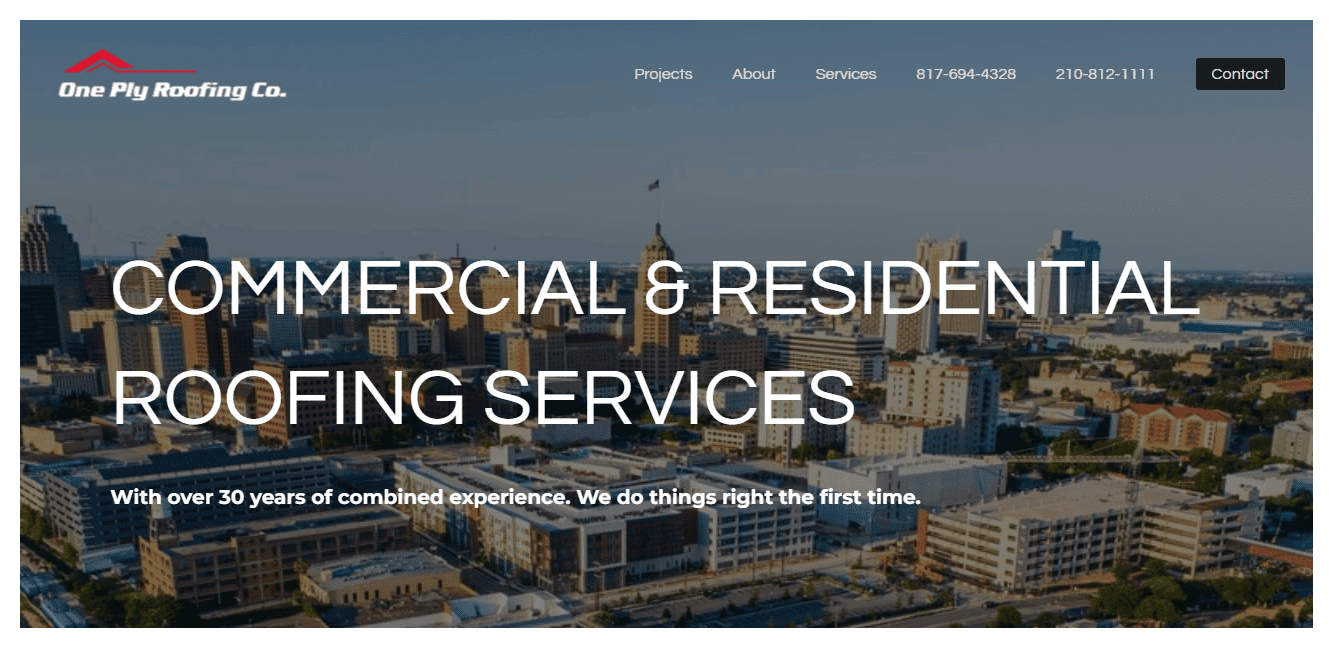 One Ply Roofing